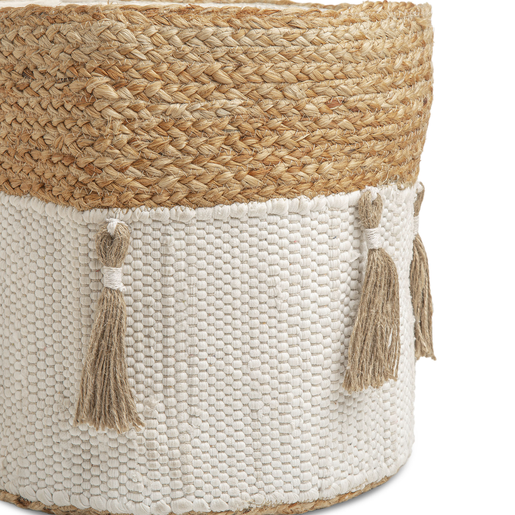 Crane Baby Cotton + Jute Boho Storage Bin- Bambi Baby
