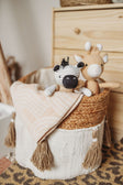 Crane Baby Cotton + Jute Boho Storage Bin - Bambi Baby
