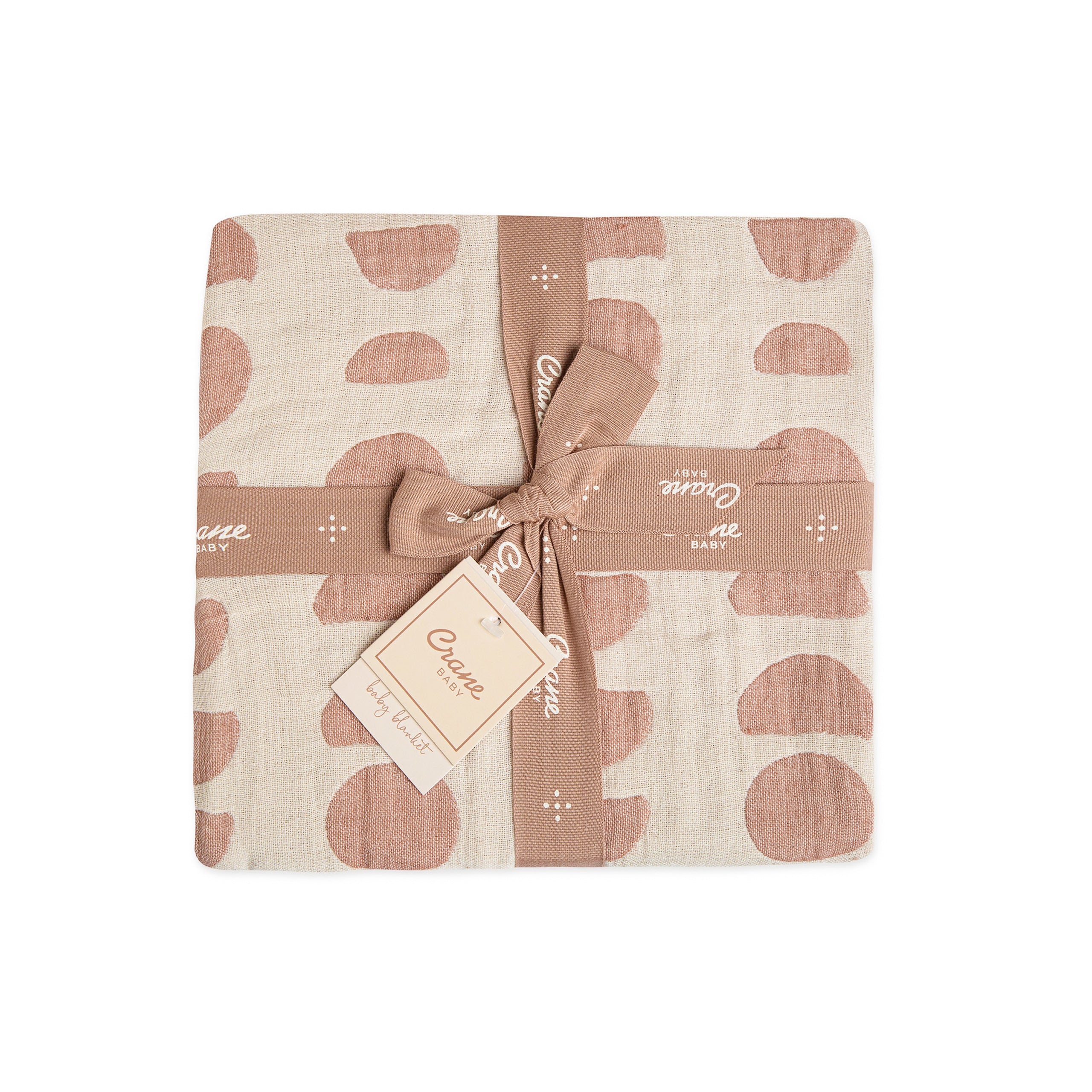 Crane Baby Cotton Jacquard Neutral Baby Blanket- Bambi Baby
