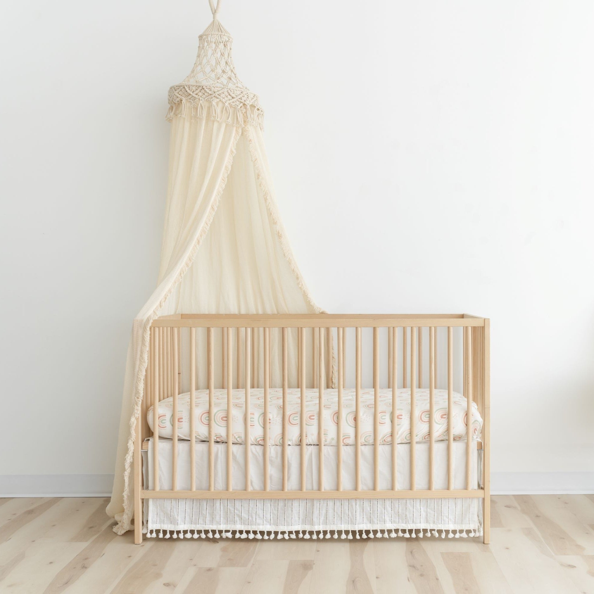 Crane Baby Kendi Macrame Boho Bed Canopy- Bambi Baby