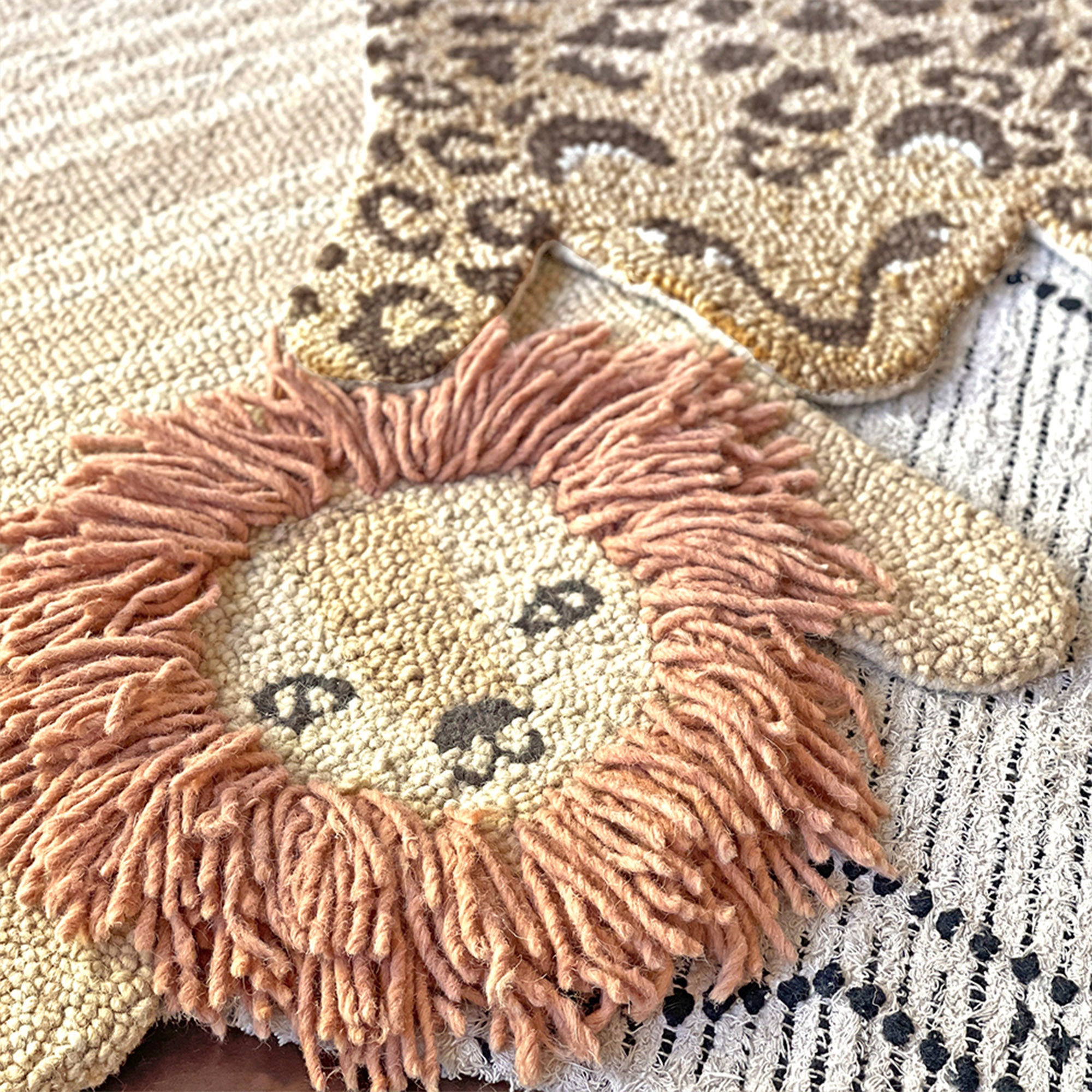 Crane Baby Lion Decorative Nursery Rug- Bambi Baby