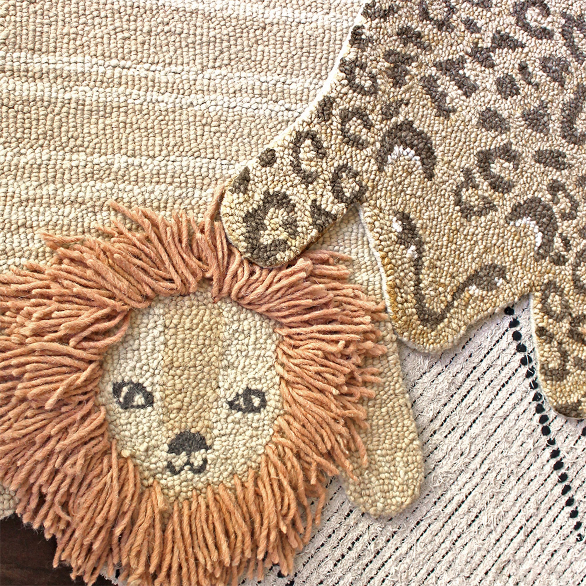 Crane Baby Lion Decorative Nursery Rug- Bambi Baby
