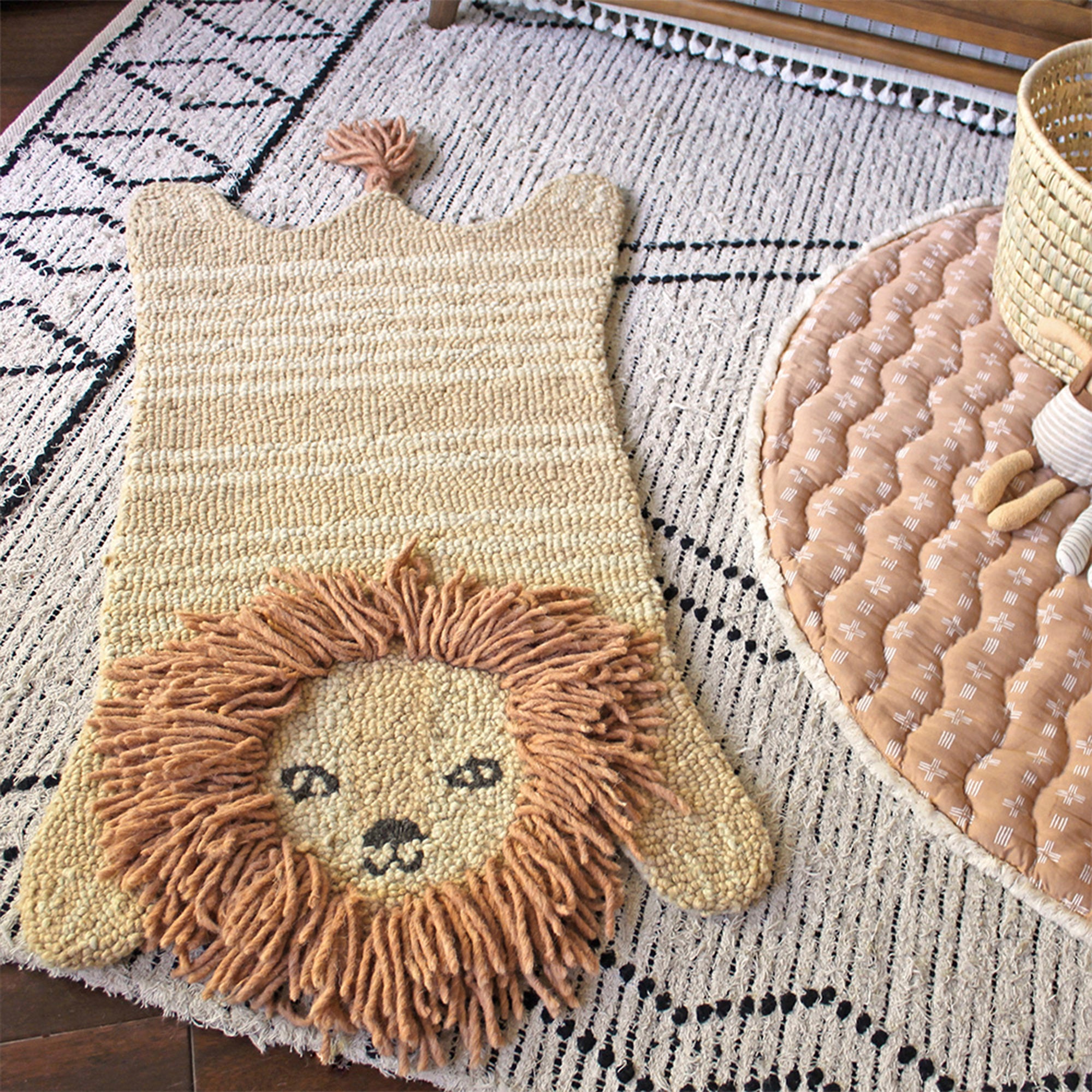 Crane Baby Lion Decorative Nursery Rug- Bambi Baby