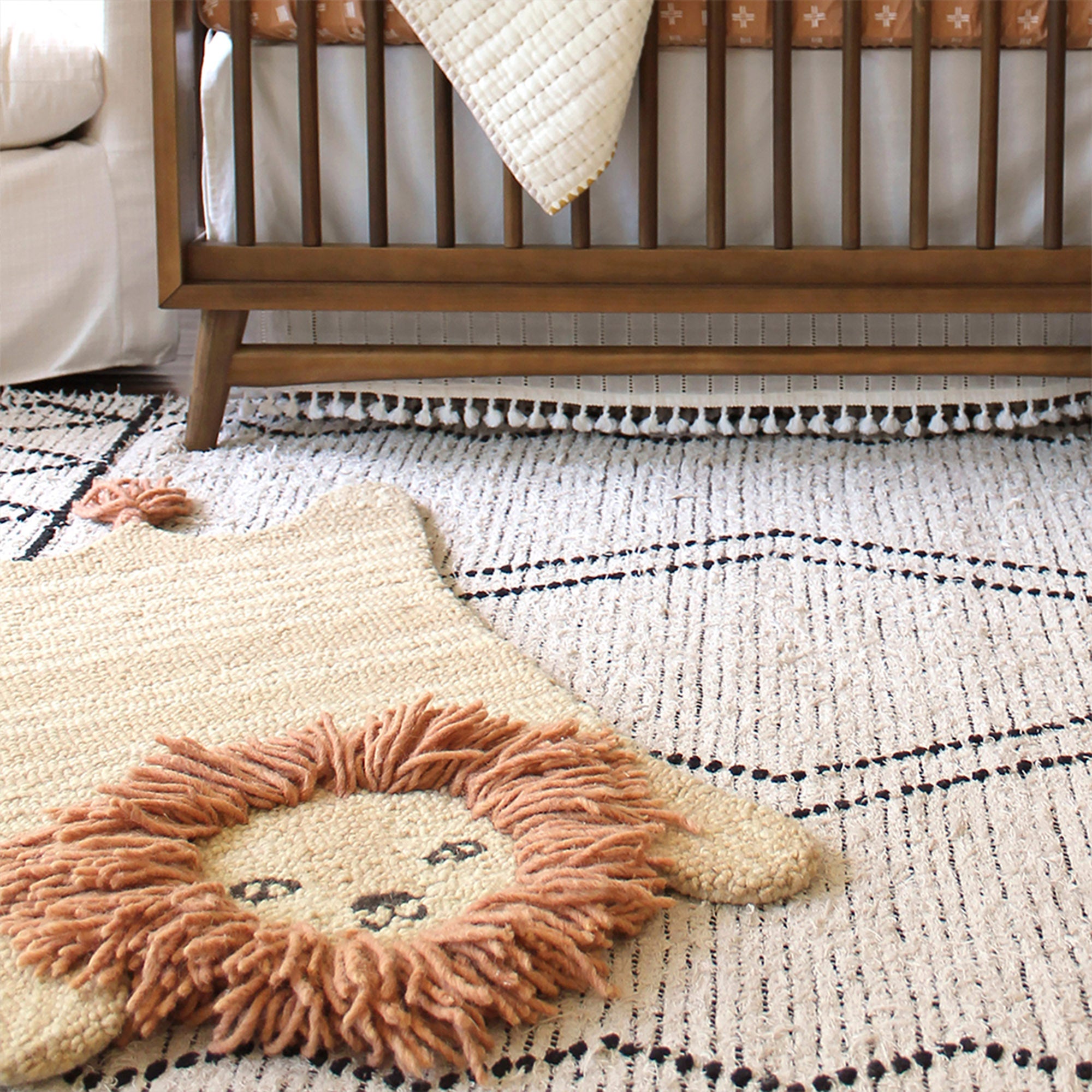 Crane Baby Lion Decorative Nursery Rug- Bambi Baby