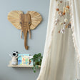 Crane Baby Elephant Safari Nursery Wall Decor - Brown - Bambi Baby