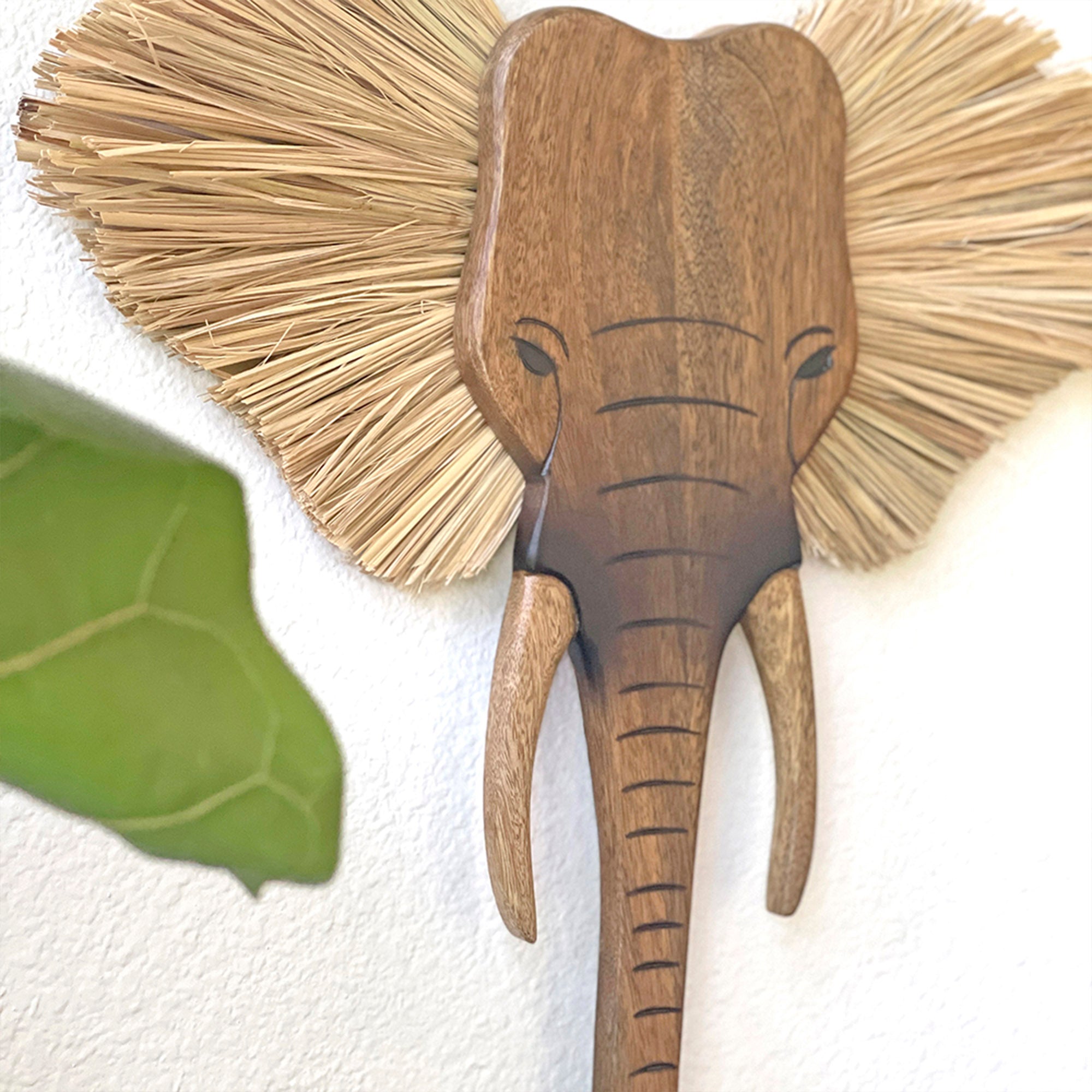 Crane Baby Elephant Safari Nursery Wall Decor - Brown- Bambi Baby