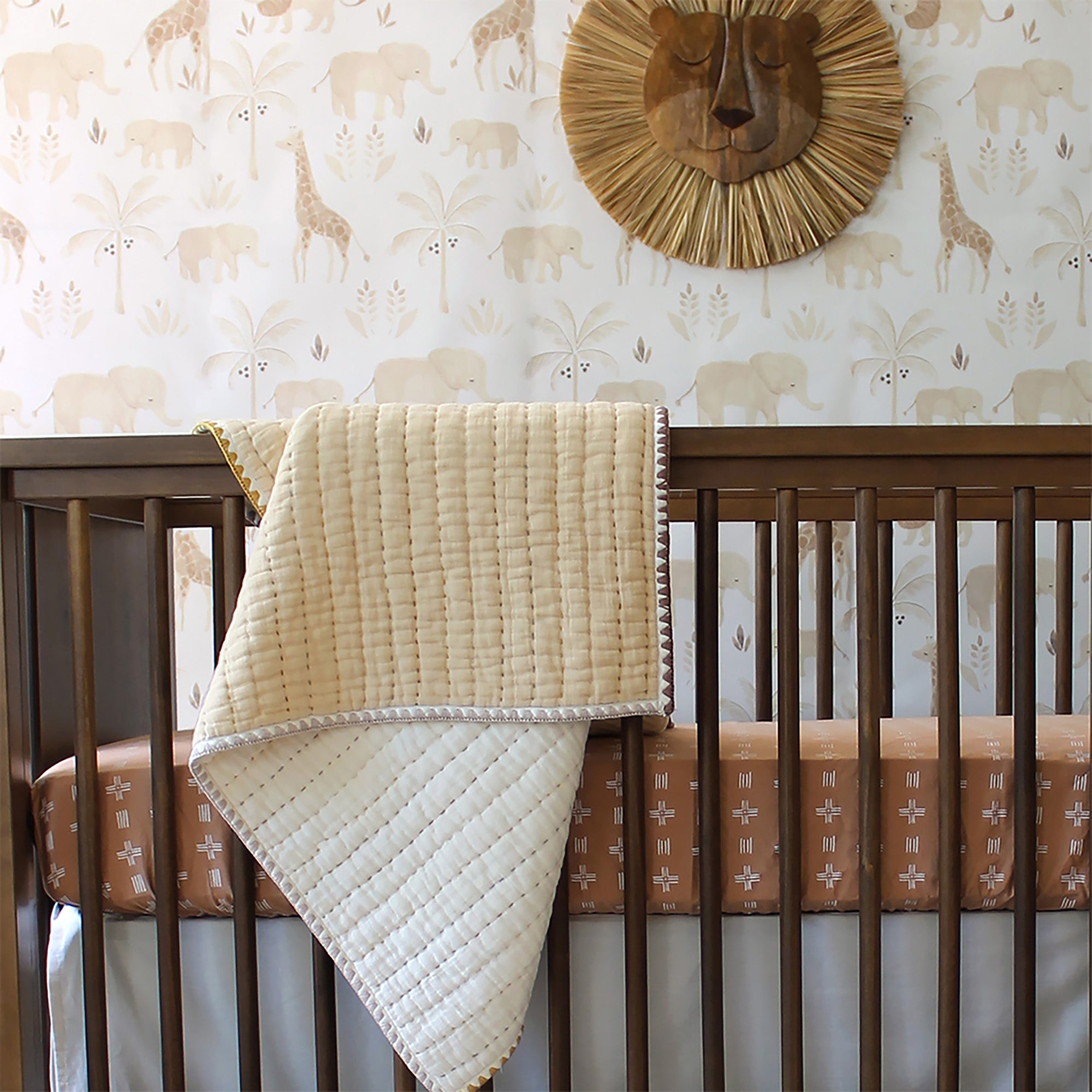 Crane Baby Kendi Safari Animal Nursery Wallpaper- Bambi Baby