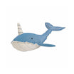 Crane Baby Caspian Narwhal Animal Plush Toy - Blue