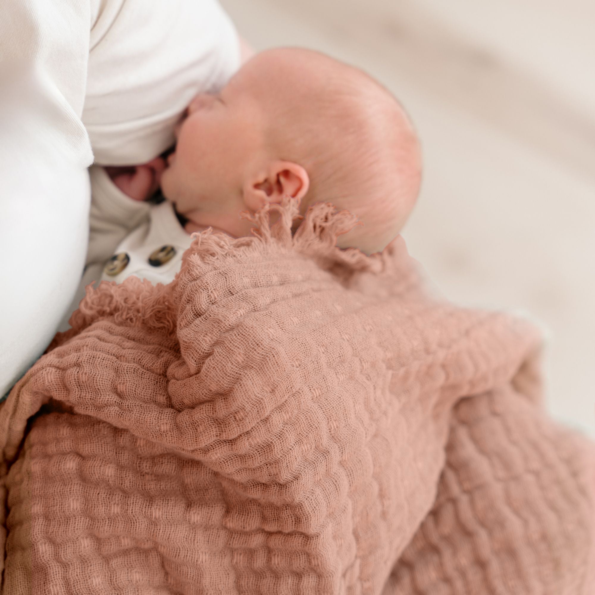 Crane Baby Multi-Layer Muslin Cotton Baby Blanket- Bambi Baby