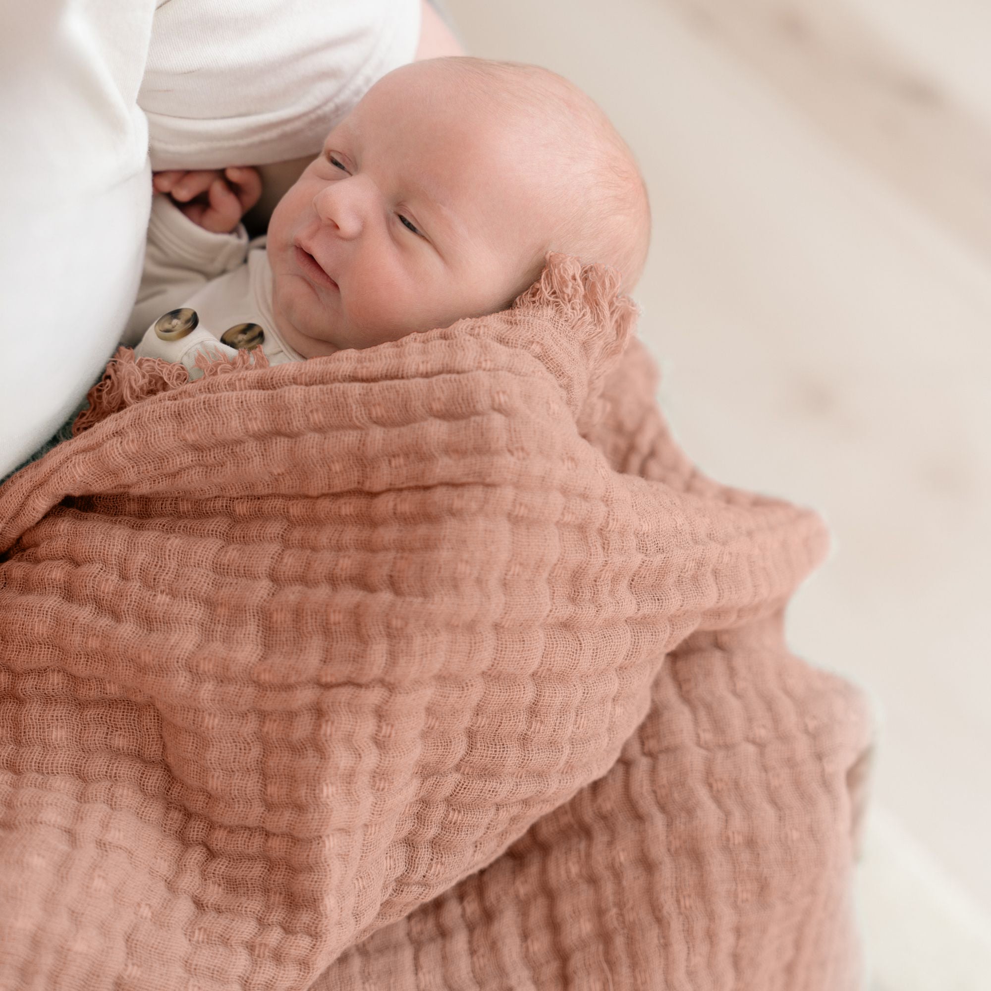 Crane Baby Multi-Layer Muslin Cotton Baby Blanket- Bambi Baby
