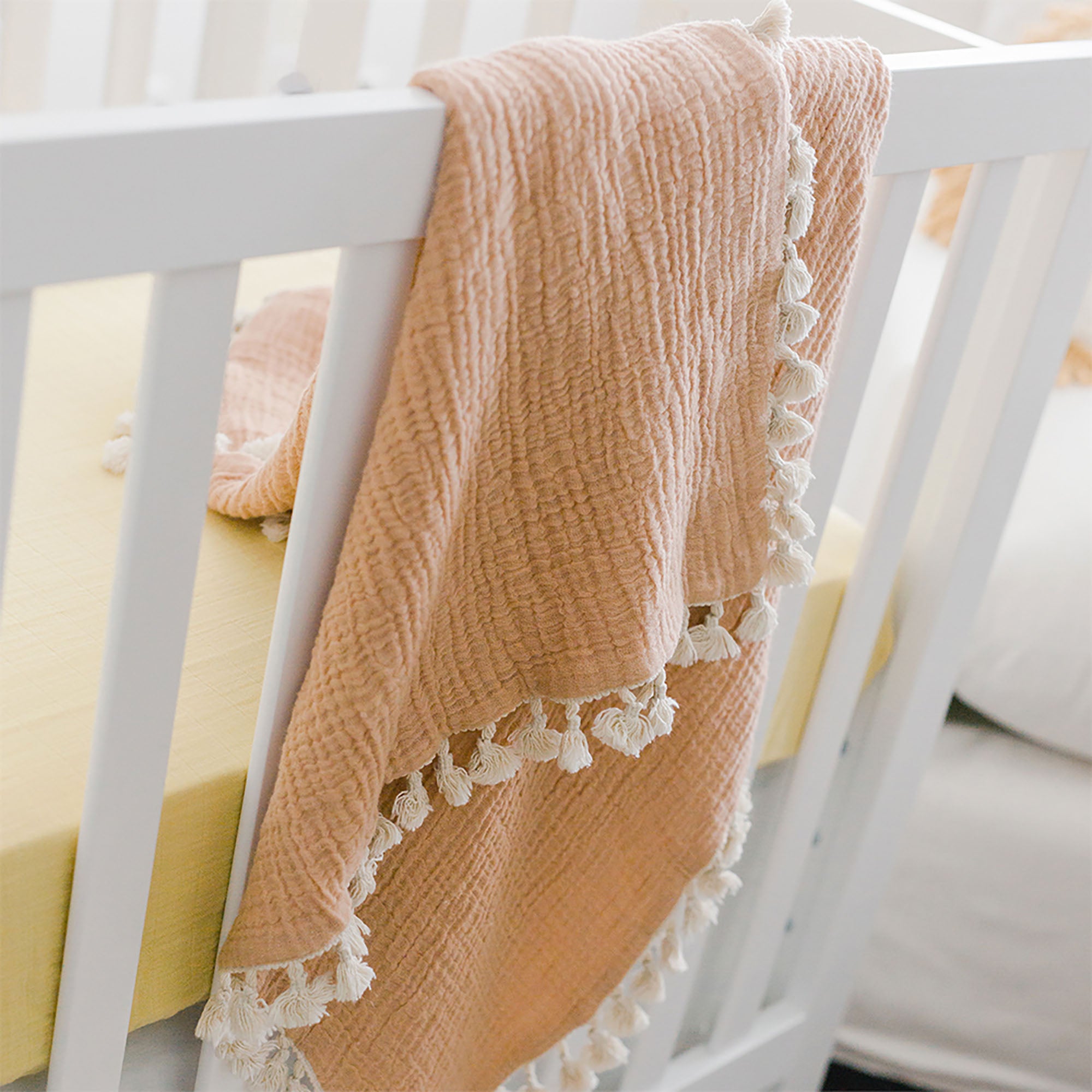 Crane Baby 6-Layer Muslin Cotton Baby Blanket- Bambi Baby