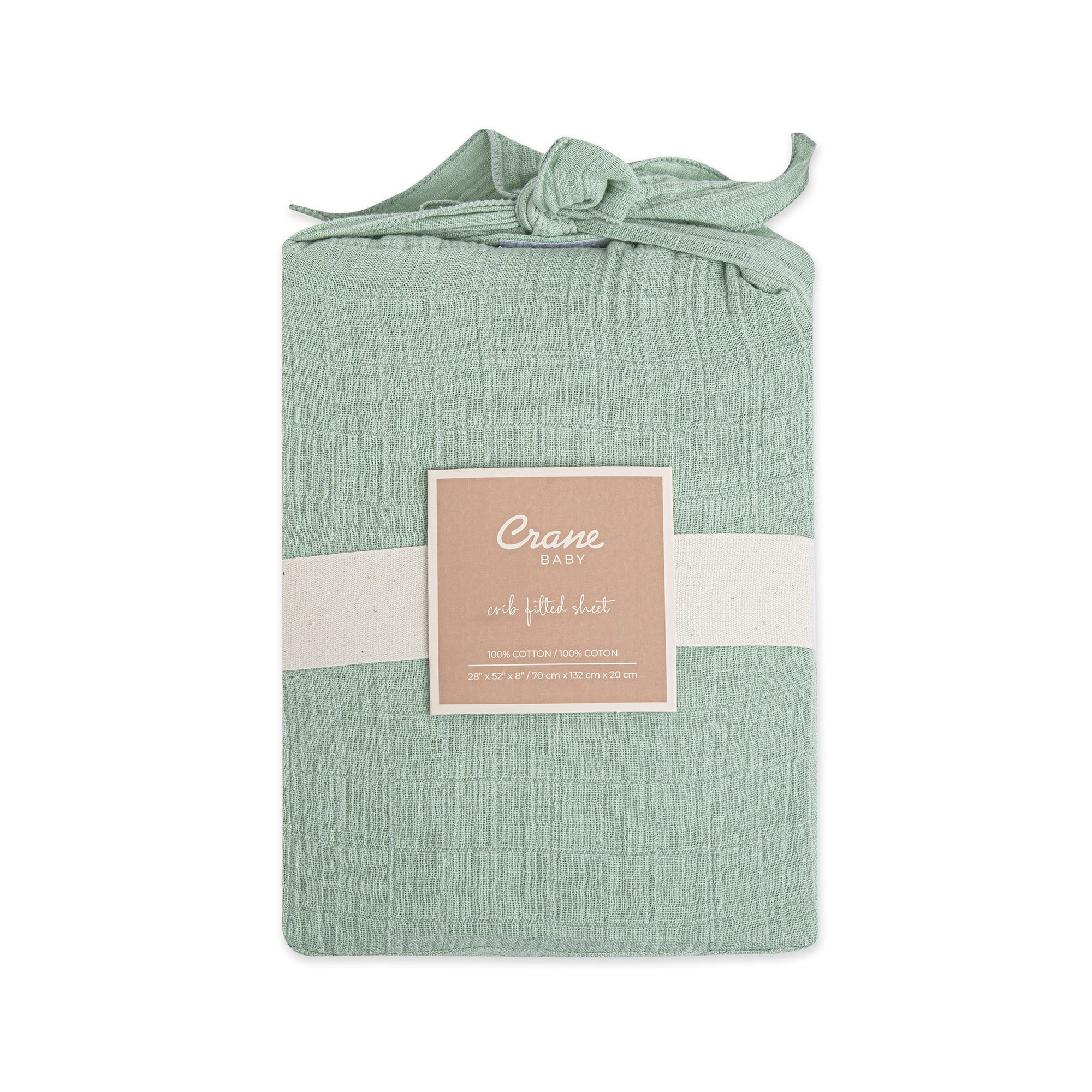 Crane Baby Muslin Fitted Crib Sheet- Bambi Baby