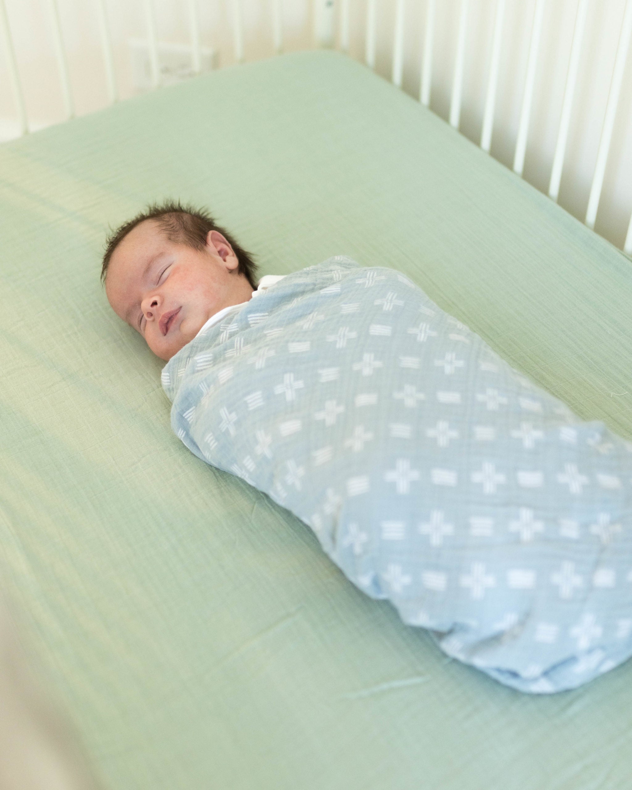 Crane Baby Muslin Fitted Crib Sheet- Bambi Baby