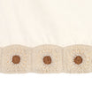Crane Baby Charlie Farmhouse Crochet Baby Crib Skirt - Beige