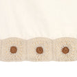 Crane Baby Charlie Farmhouse Crochet Baby Crib Skirt - Beige - Bambi Baby