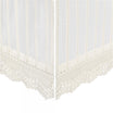 Crane Baby Off-White Lace Scallop Crib Skirt