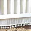 Crane Baby Off-White Boho Crib Skirt - White