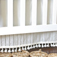 Crane Baby Off-White Boho Crib Skirt - White - Bambi Baby