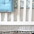 Crane Baby Off-White Boho Crib Skirt - White - Bambi Baby