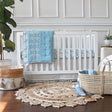 Crane Baby Off-White Boho Crib Skirt - White - Bambi Baby