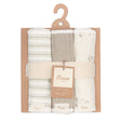 Crane Baby Avery 3-pc. Organic Cotton Newborn Burp Cloth Set - Bunny - Bambi Baby