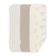 Crane Baby Avery 3-pc. Organic Cotton Newborn Burp Cloth Set - Bunny - Bambi Baby