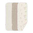 Crane Baby Avery 3-pc. Organic Cotton Newborn Burp Cloth Set - Bunny - Bambi Baby