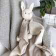 Crane Baby Avery Organic Cotton Baby Lovey Blanket - Ollie The Bunny - Bambi Baby
