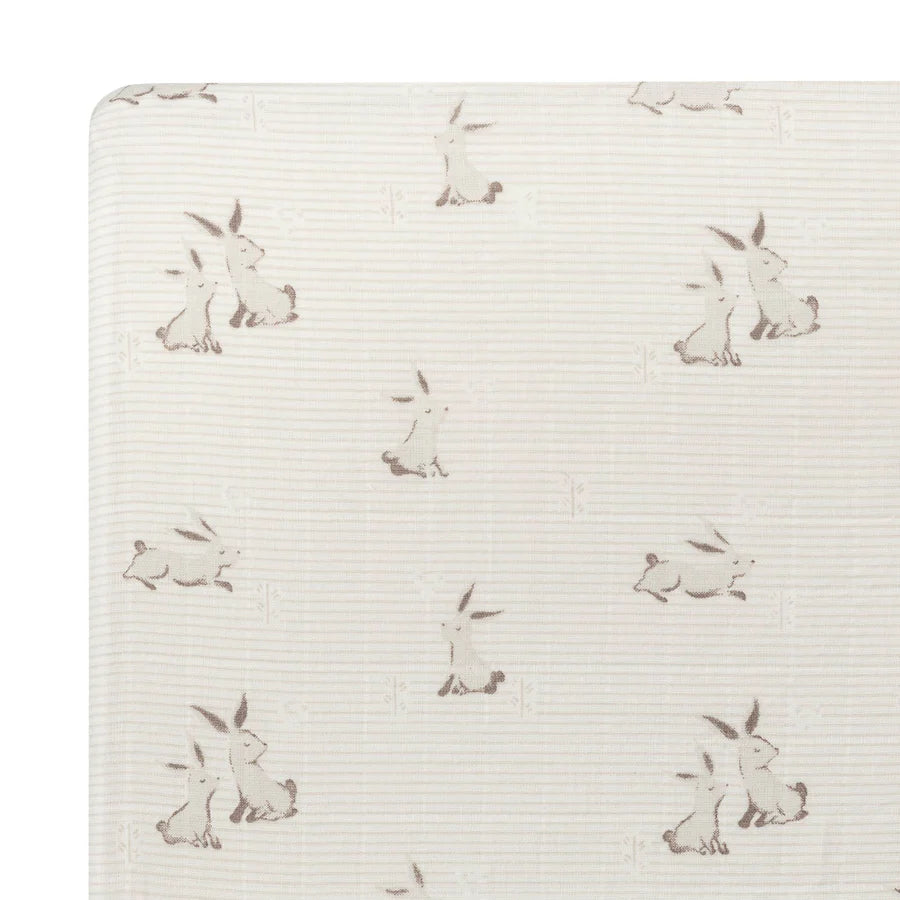 Crane Baby Fitted Crib Sheet- Bambi Baby