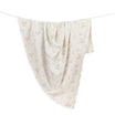 Crane Baby Avery Organic Cotton Bunny Single Swaddle - White