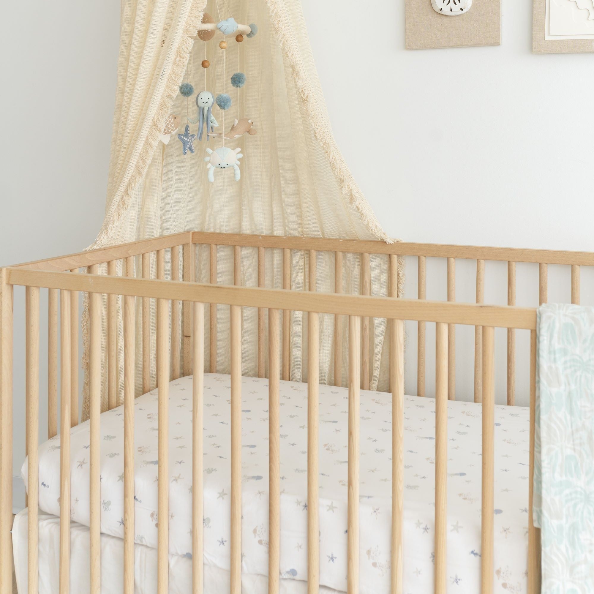 Crane Baby Cove Fitted Crib Sheet- Bambi Baby