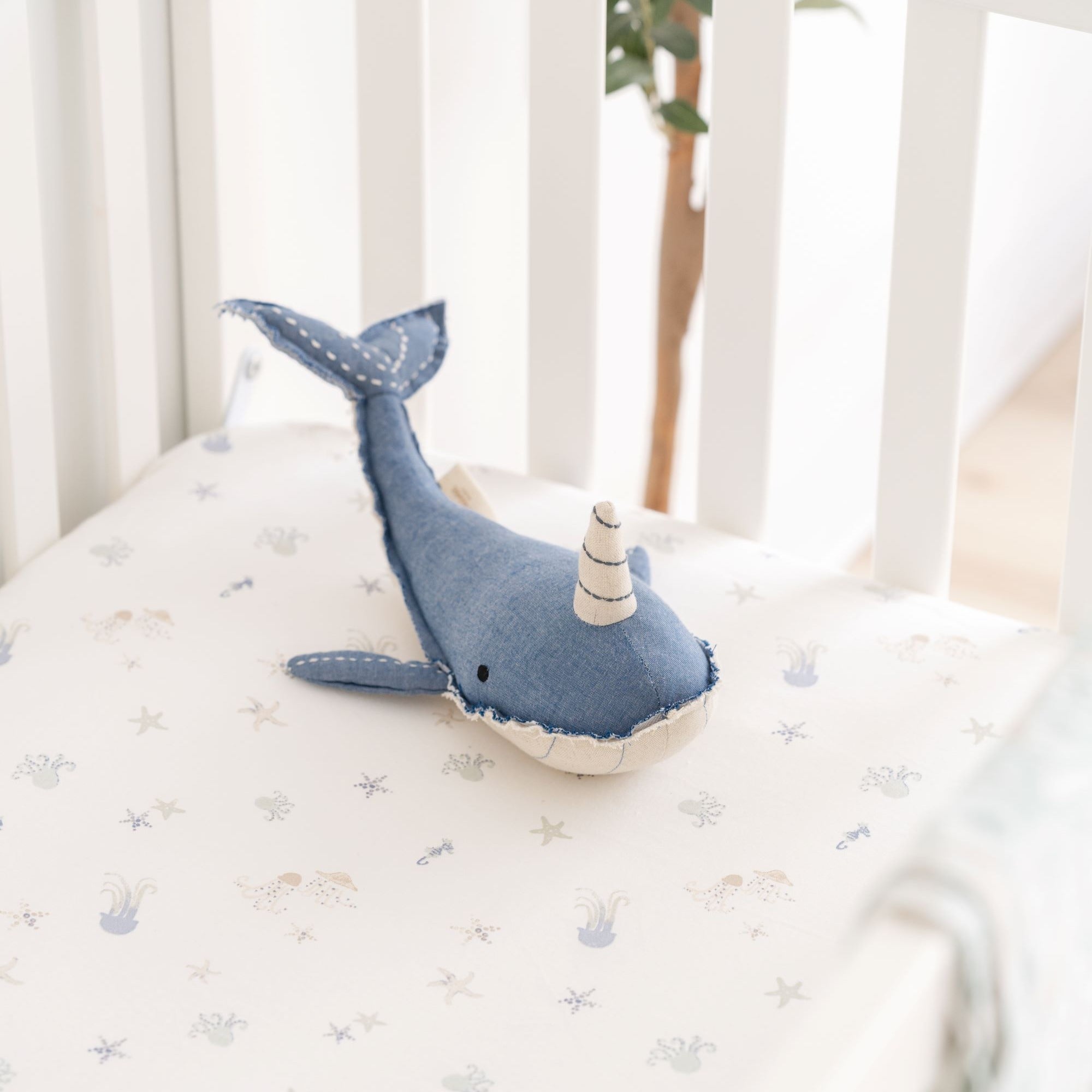 Crane Baby Cove Fitted Crib Sheet- Bambi Baby