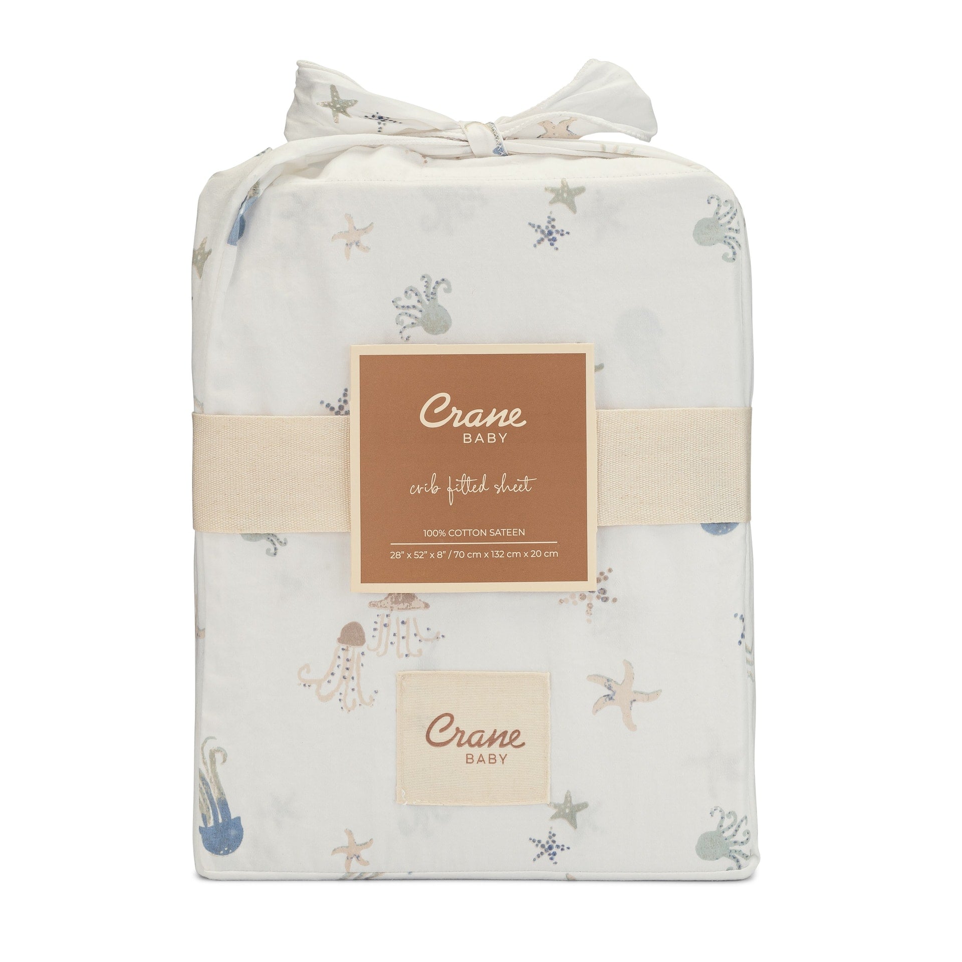 Crane Baby Cove Fitted Crib Sheet- Bambi Baby