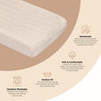 Crane Baby Cove Quilted Change Pad Cover - Bambi Baby