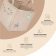 Crane Baby Cove Ocean Animal Nursery Storage Cube - Bambi Baby