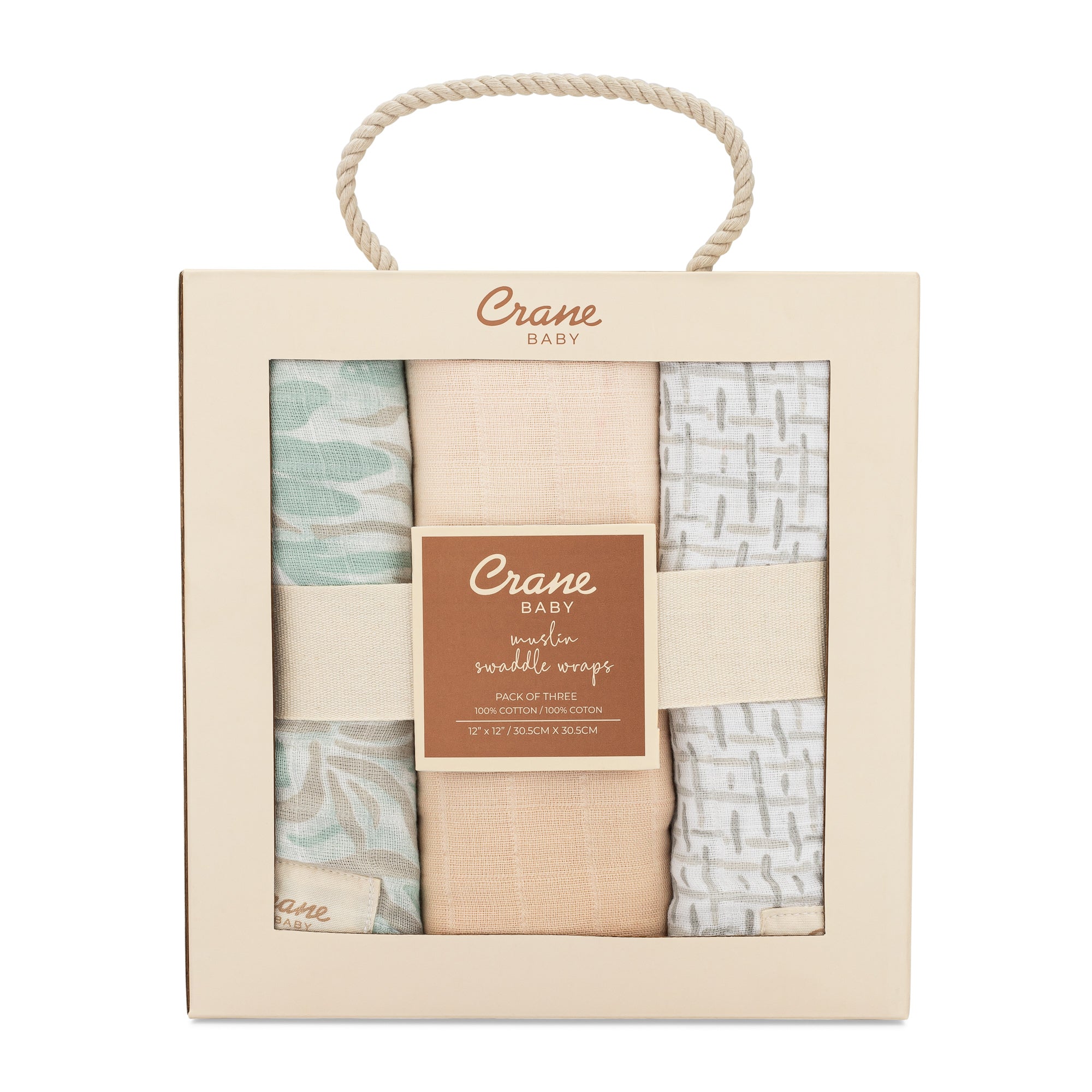 Crane Baby Cove 3-pc. Newborn Swaddle Blanket Set- Bambi Baby
