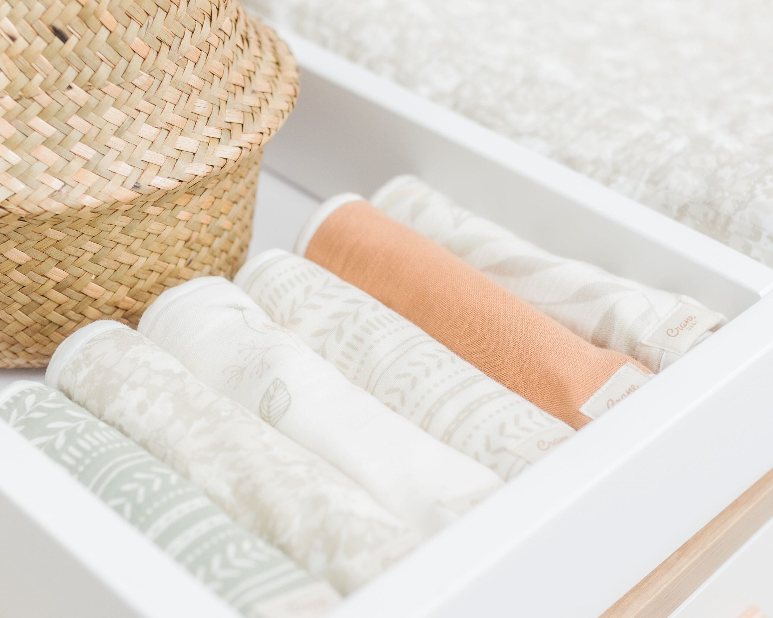 Crane Baby 3-pc. Newborn Burp Cloth Set- Bambi Baby