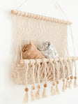 Crane Baby Willow Hanging Macrame Basket Storage - Bambi Baby