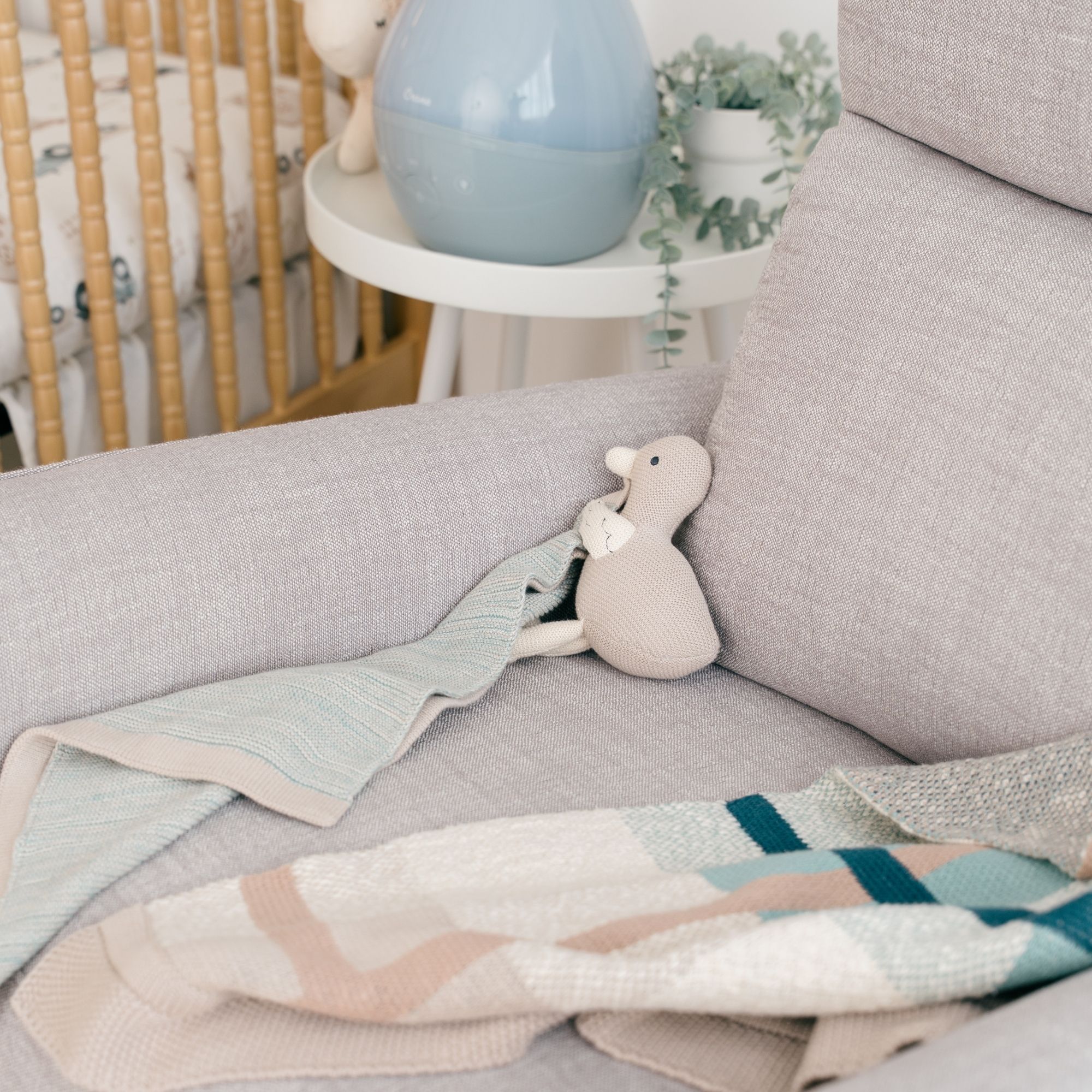 Crane Baby Georgie Goose Baby Lovie Security Blanket- Bambi Baby