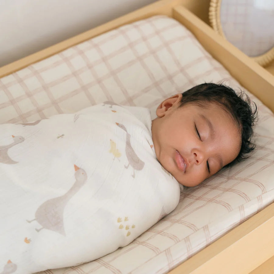 Crane Baby Changing Pad Cover- Bambi Baby