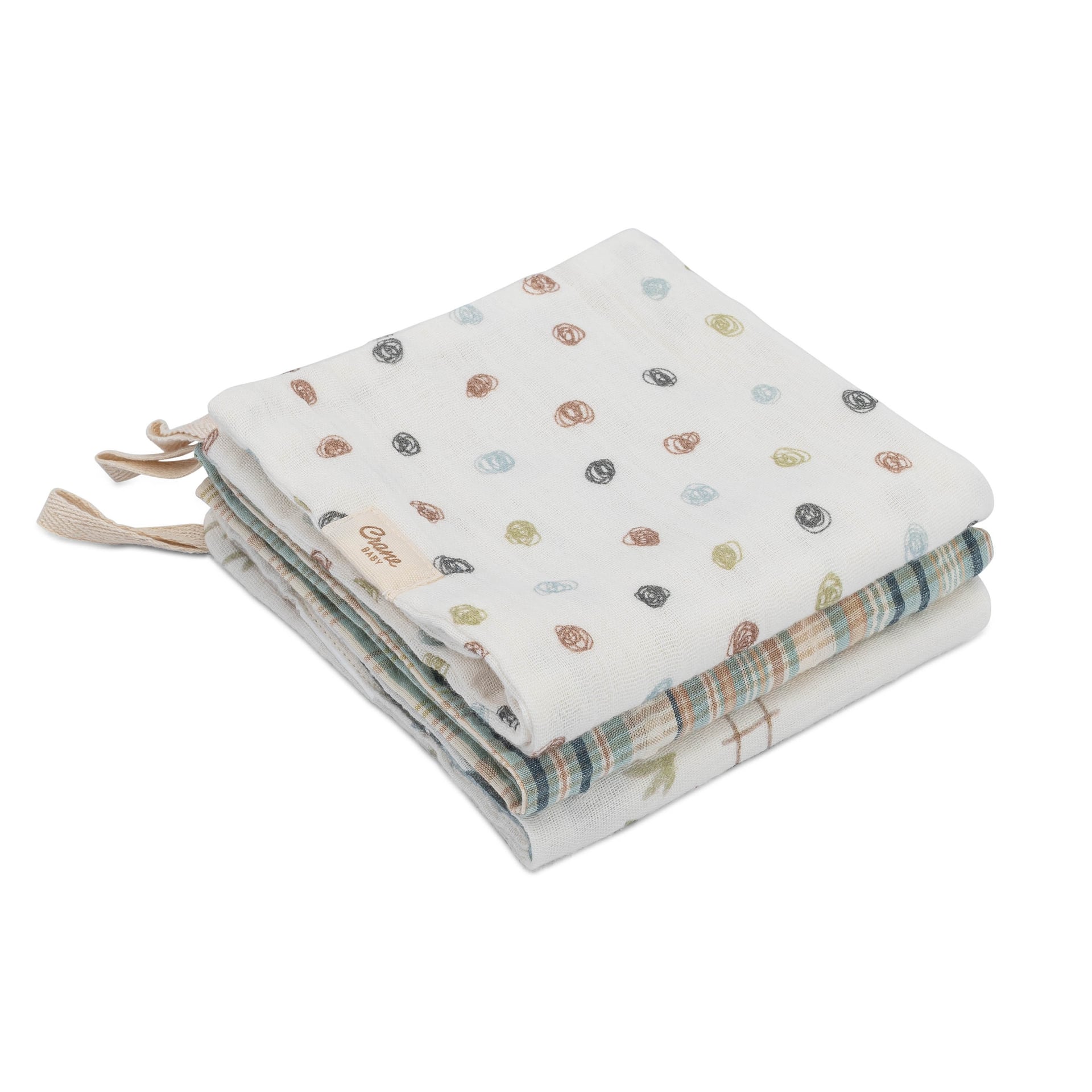 Crane Baby Charlie Farmhouse Goose Baby Bath Towel & Wash Cloth Set- Bambi Baby