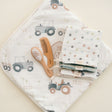 Crane Baby Charlie Farmhouse Goose Baby Bath Towel & Wash Cloth Set - Bambi Baby