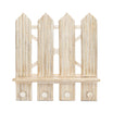 Crane Baby Charlie Farmhouse Wooden Fence Nursery Wall Decor Shelf - Beige