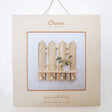 Crane Baby Charlie Farmhouse Wooden Fence Nursery Wall Decor Shelf - Beige - Bambi Baby