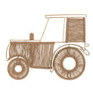 Crane Baby Charlie Farmhouse Tractor Jute Nursery Wall Decor - Beige
