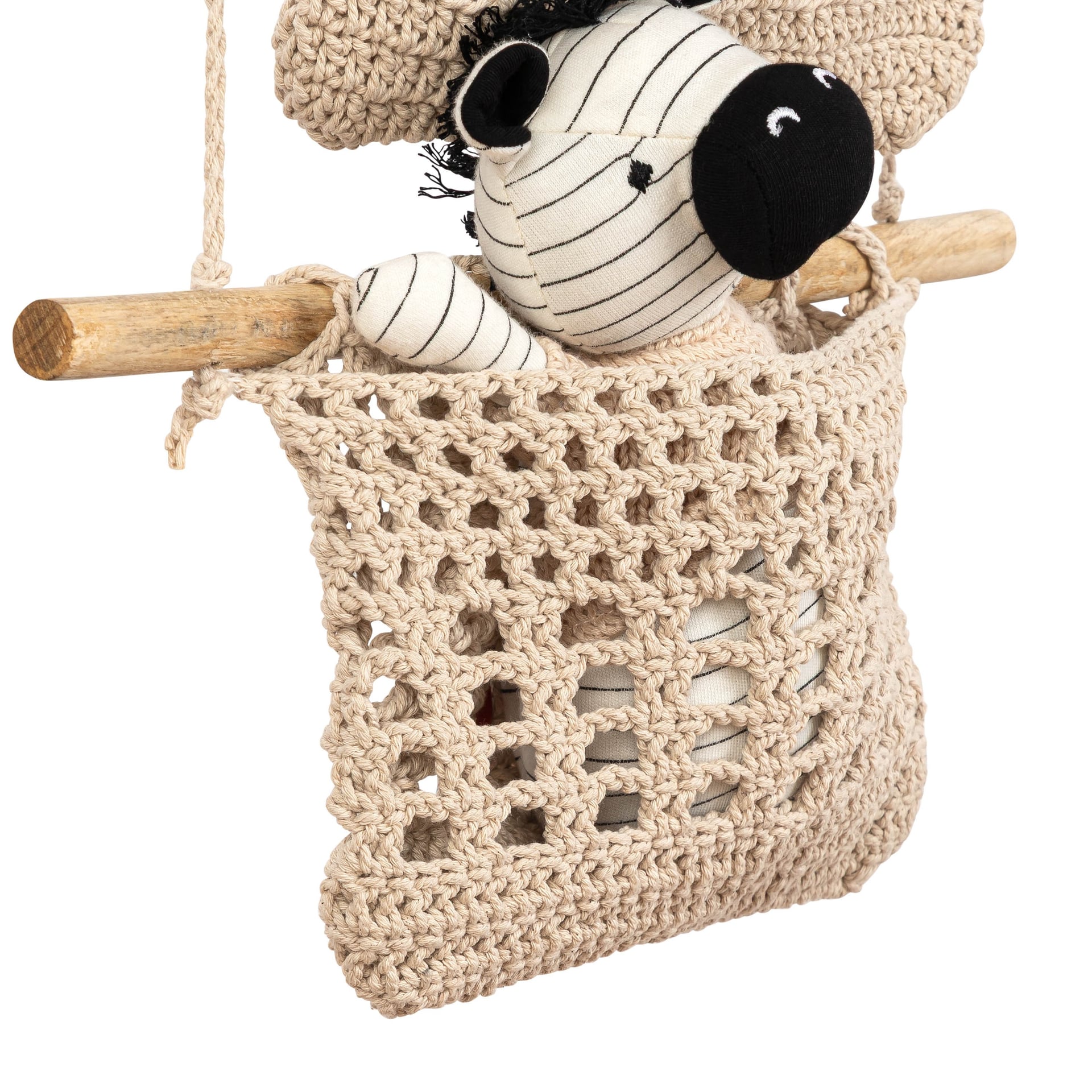 Crane Baby Charlie Farmhouse 3-Tier Toy Hanging Wall Storage Organizer - Beige- Bambi Baby