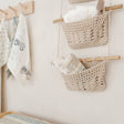 Crane Baby Charlie Farmhouse 3-Tier Toy Hanging Wall Storage Organizer - Beige - Bambi Baby