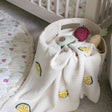 Crane Baby Clementine Lemon Embroidered Knit Baby Blanket - Bambi Baby