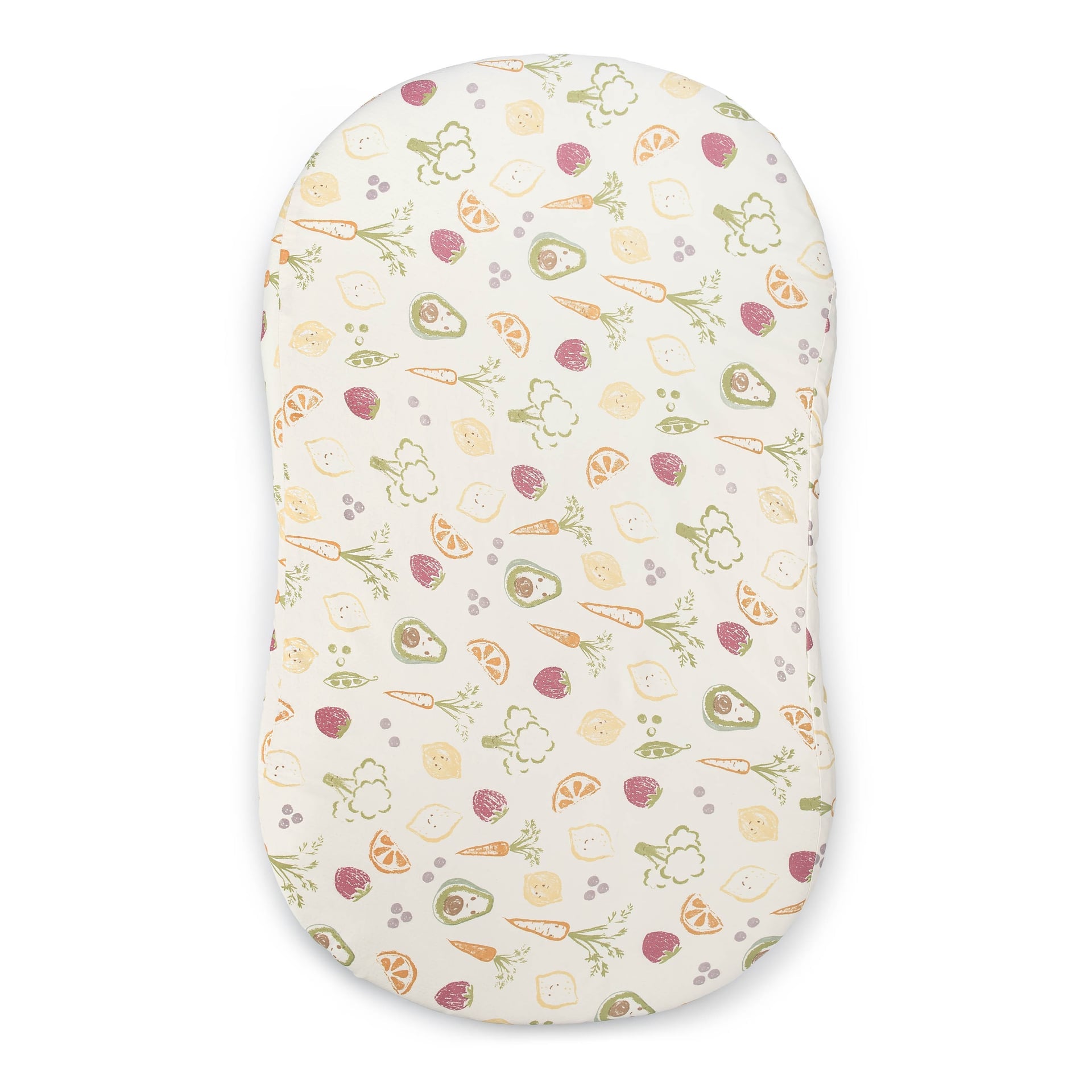 Crane Baby Clementine Fruits & Veggies Cotton Bassinet Sheet- Bambi Baby