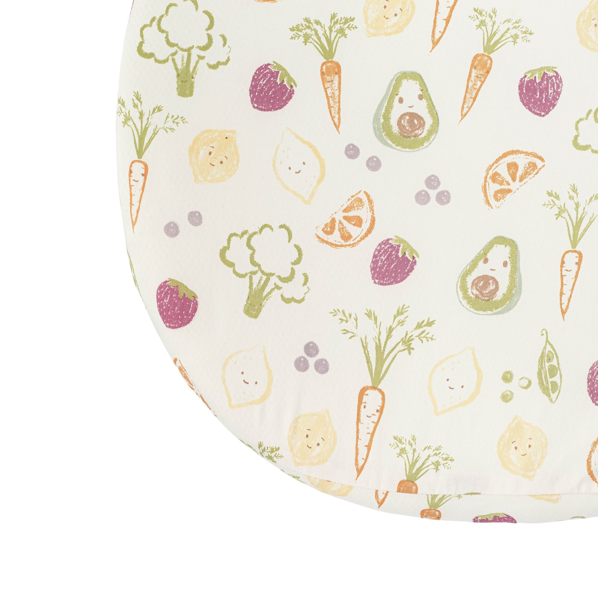 Crane Baby Clementine Fruits & Veggies Cotton Bassinet Sheet- Bambi Baby